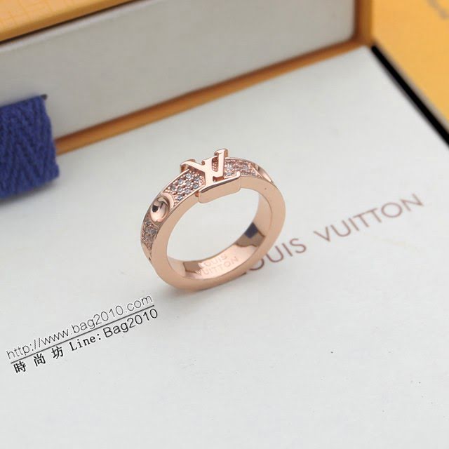 Louis Vuitton新款飾品 路易威登字母戒指 LV滿鑽戒指  zglv1830